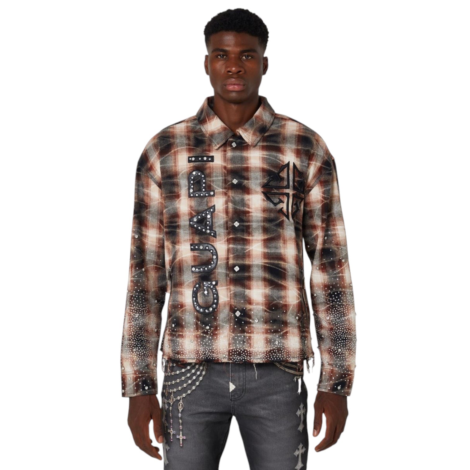 GUAPI: Rhinestone Flannel